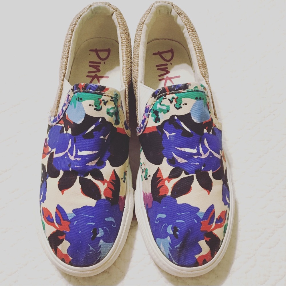 Pink and Pepper slip ons